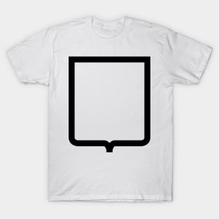 Modern French Heraldic Mouth (Black) T-Shirt